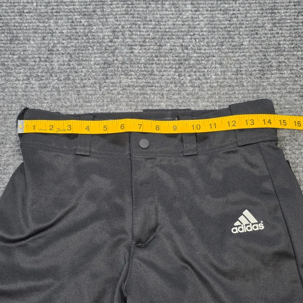 Adidas Baseball Pants Men's Small Black Elastic Cuffs Gripper Waistband Athletic
